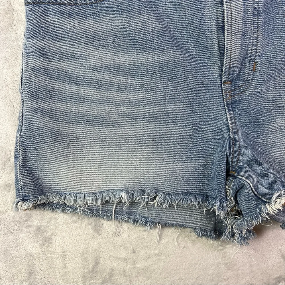 Madewell The Perfect Jean Shorts Size 31 Medium Wash Distressed Summer Casual Ba